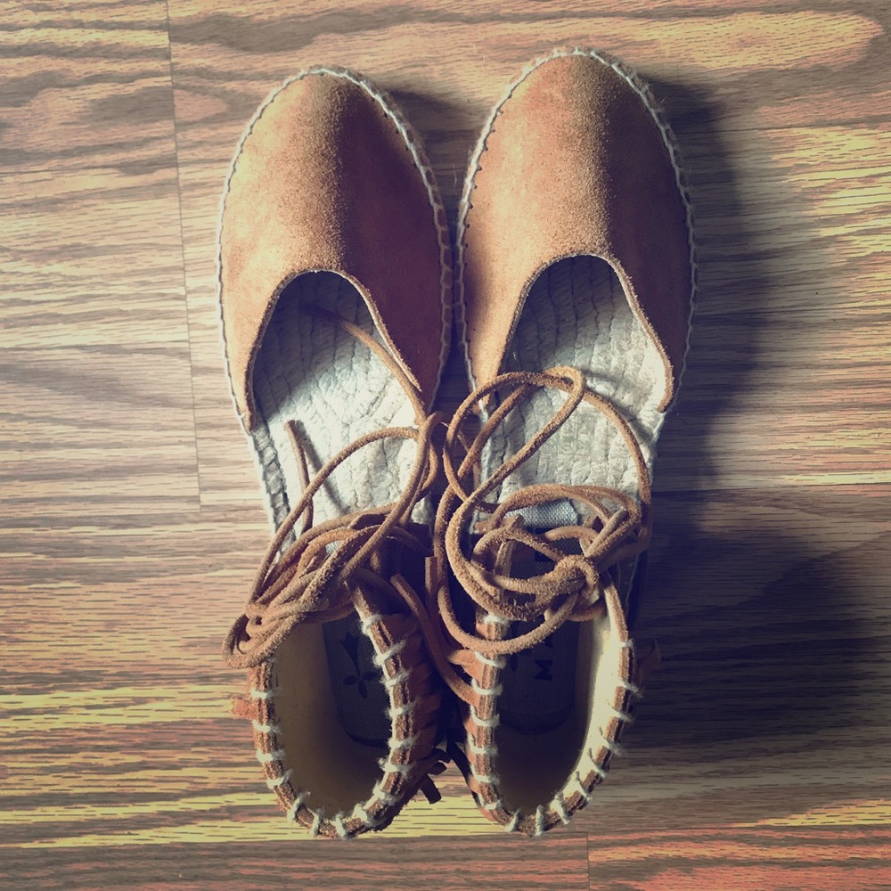 Flat Valenciana Cuero Espadrilles